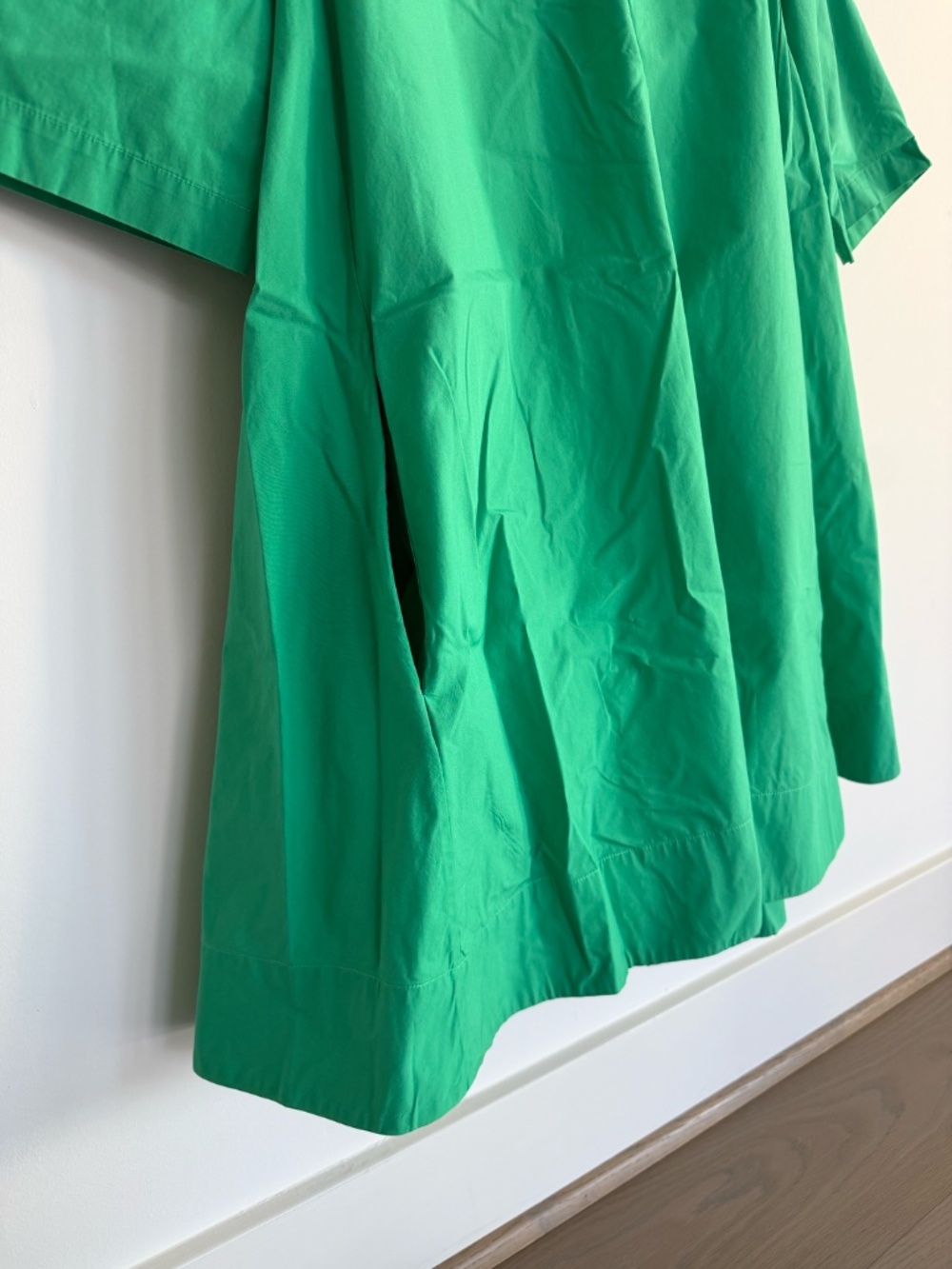 COS A-Line Shirt Dress in Green - Picture 3 of 8